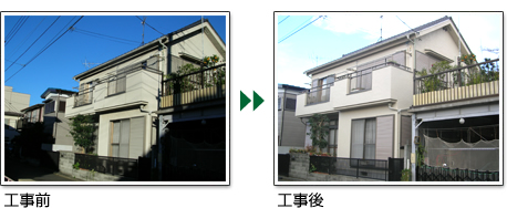 外壁塗装・セラミックシリコン塗装1 施工例